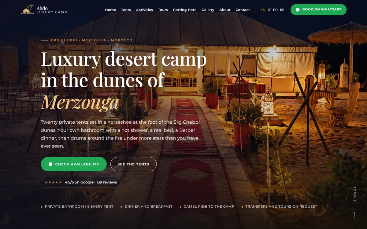 Abdo Luxury Camp Merzouga